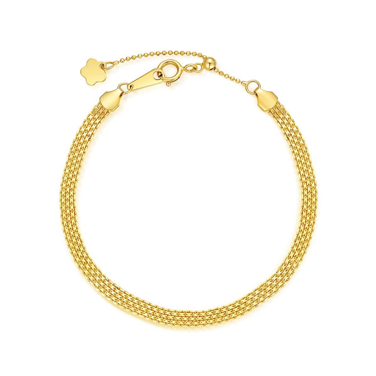 10K Gold Chain Bracelet-1