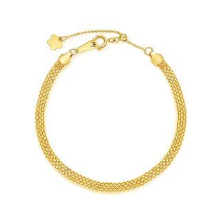 10K Gold Chain Bracelet-8