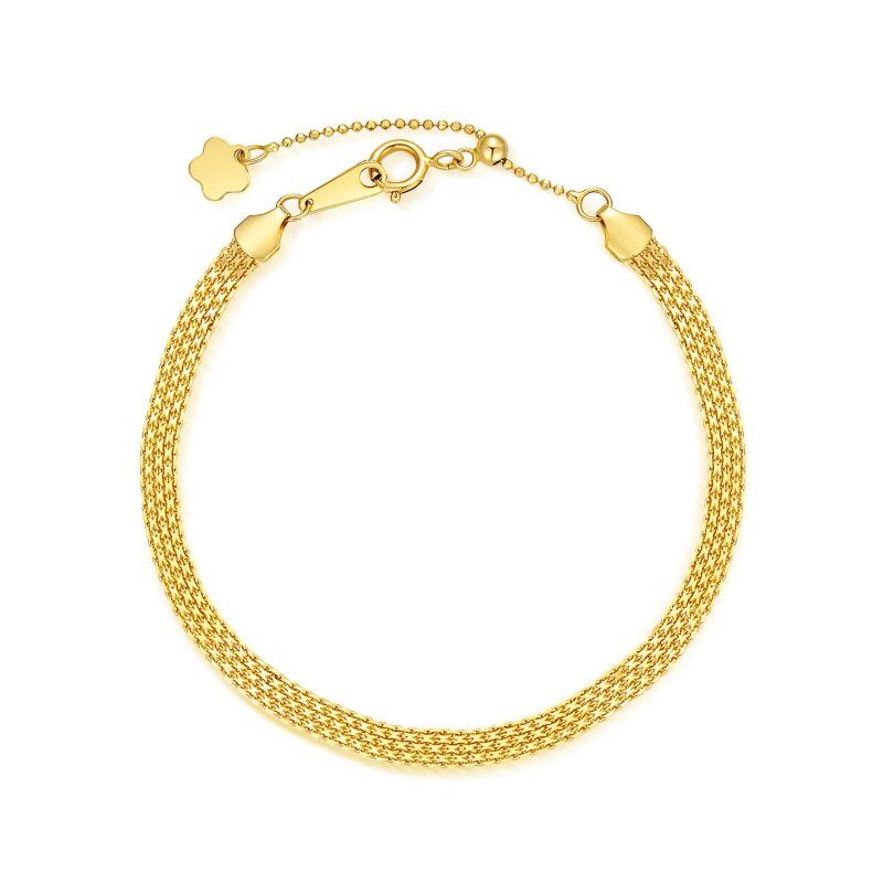 Pulsera de cadena de oro de 18 quilates