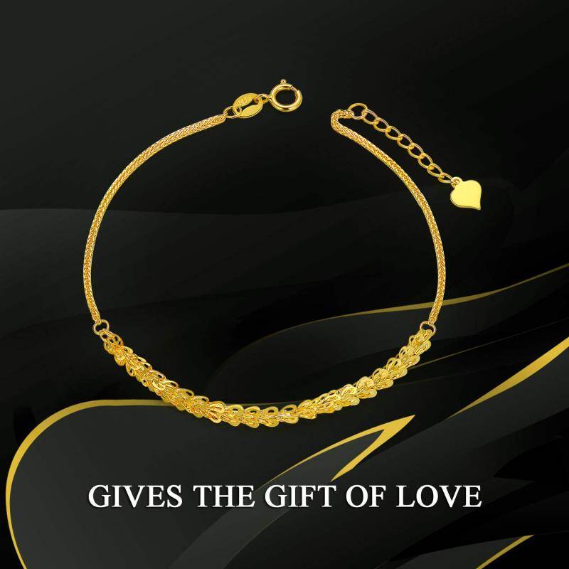 Pulseira de corrente em ouro 18K-6