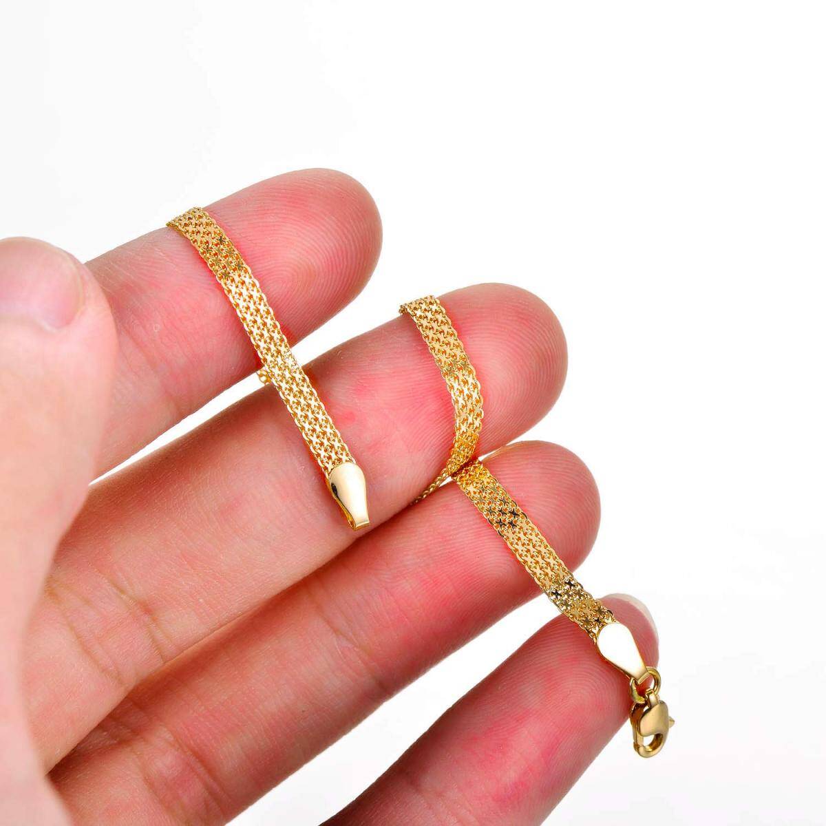 18K Gold Chain Bracelet-4