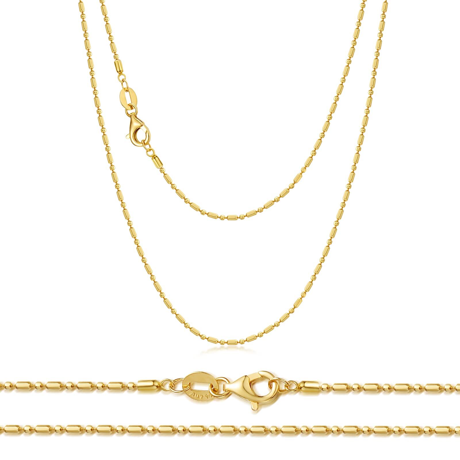 18K Gold Chain Neck… - image