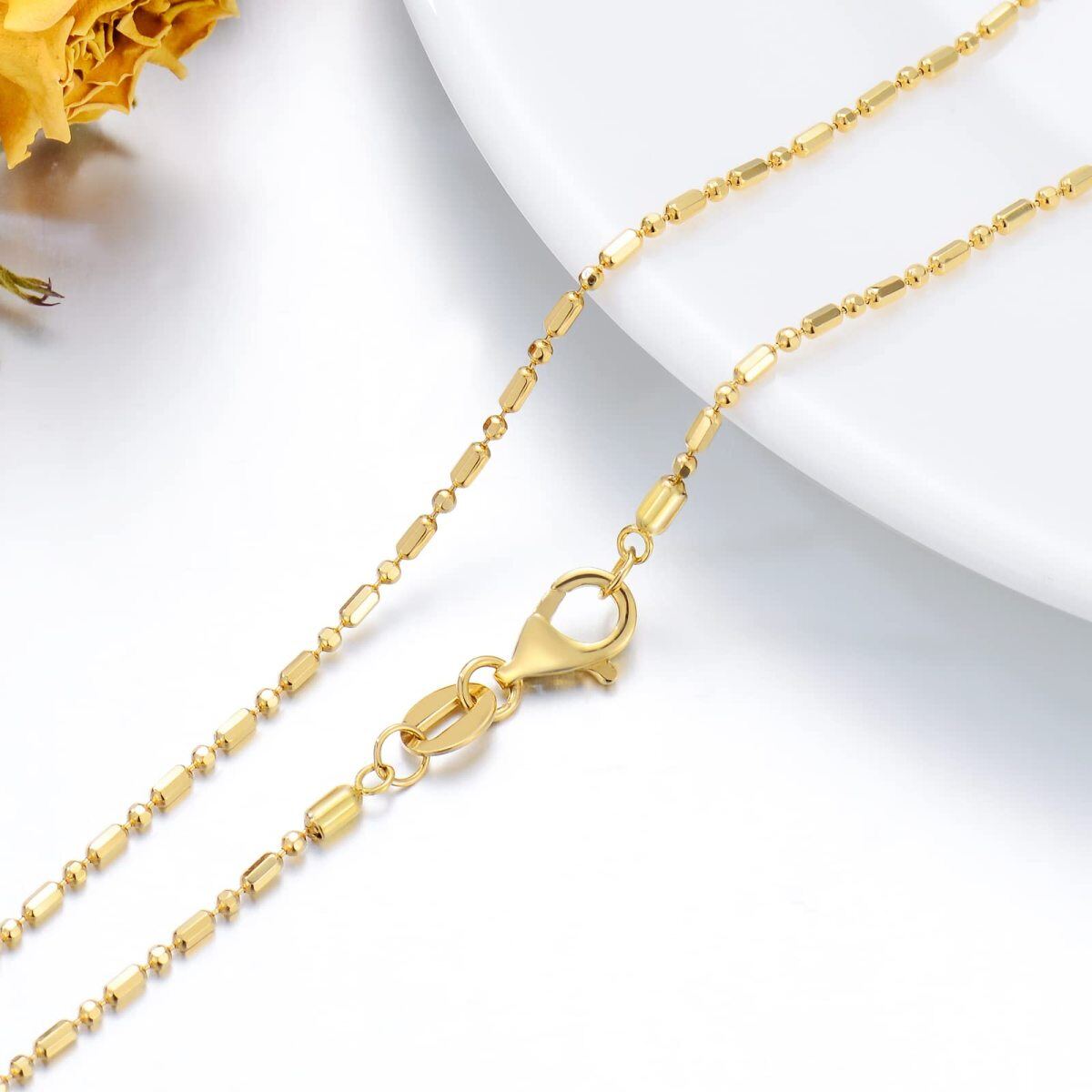 10K Gold Chain Necklace-3