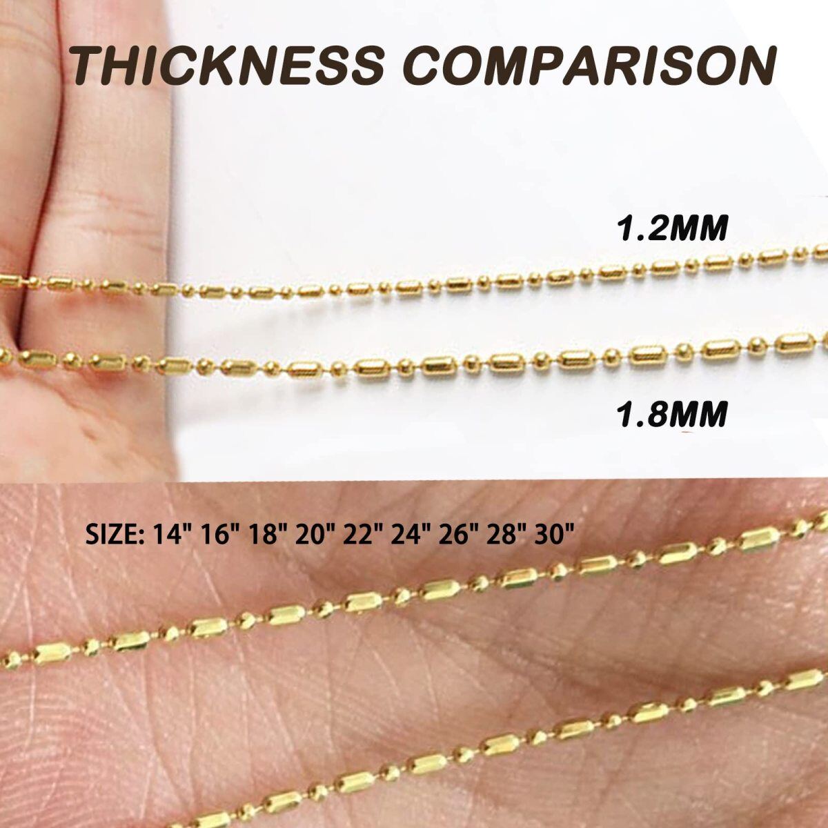 10K Gold Chain Necklace-6