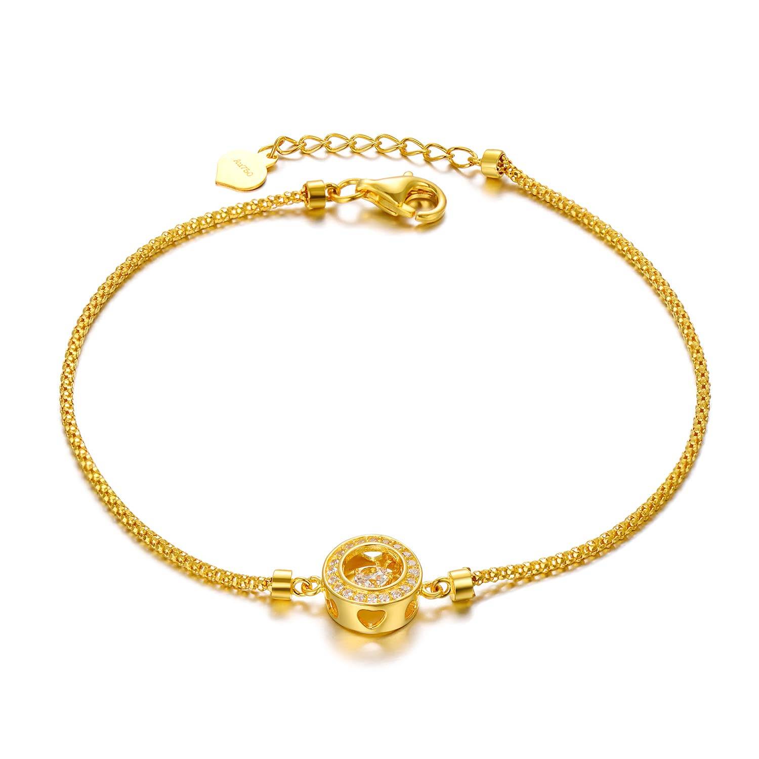 18K Gold Cubic Zirc… - image