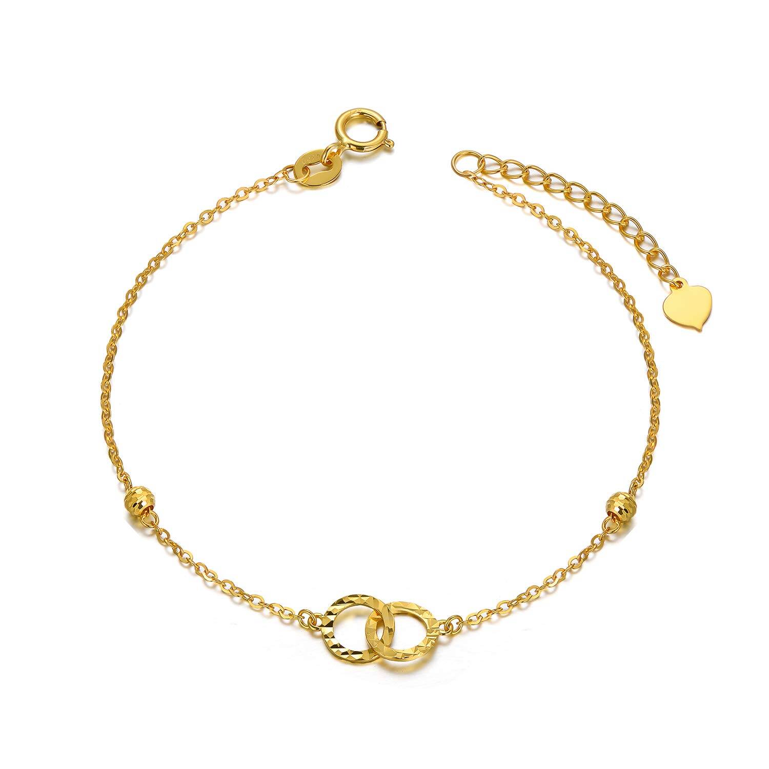 18K Gold Circle & I… - image