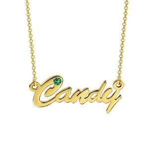 10K Gold Classic Name Pendant Necklace-4