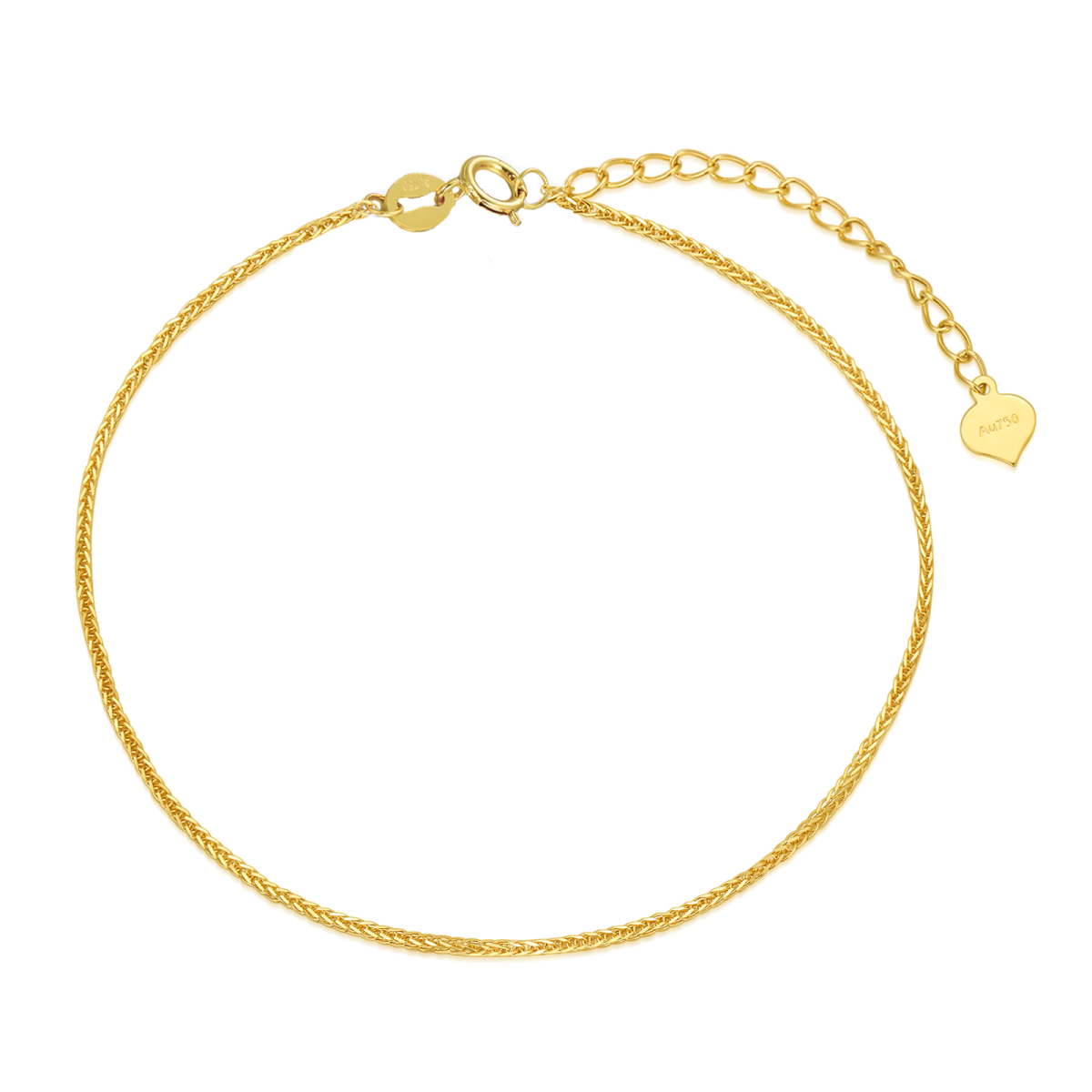 10K Gold Curb Link Bracelet-1