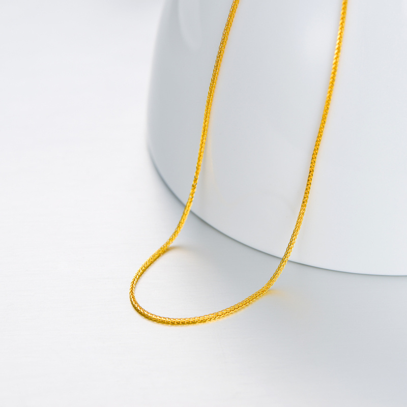 18K White Gold Curb Chain Bracelet-4