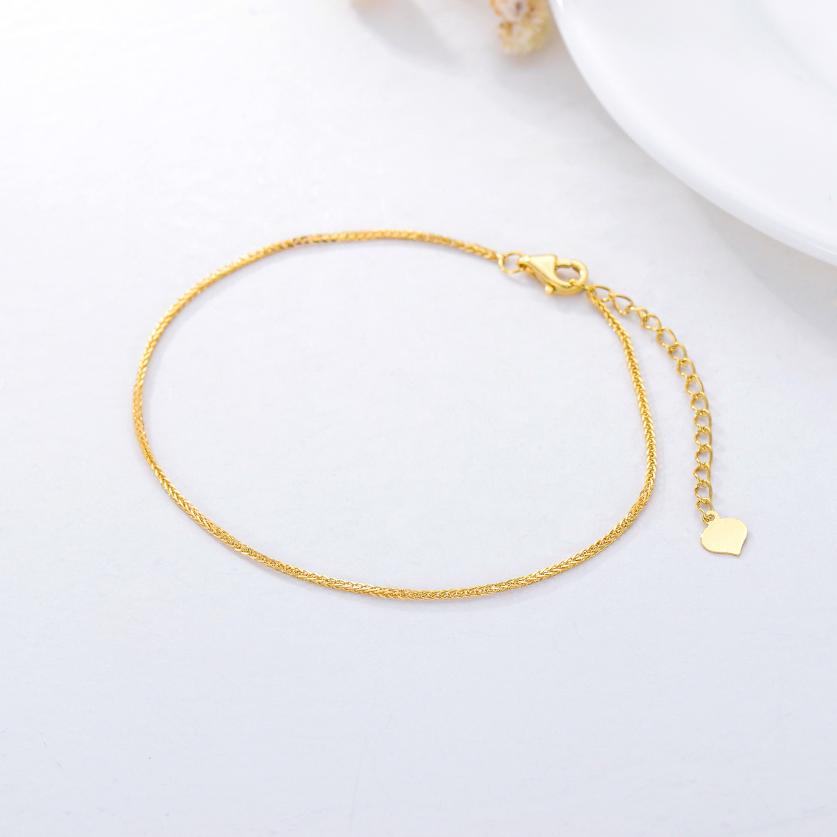 10K Gold Curb Link Bracelet-7