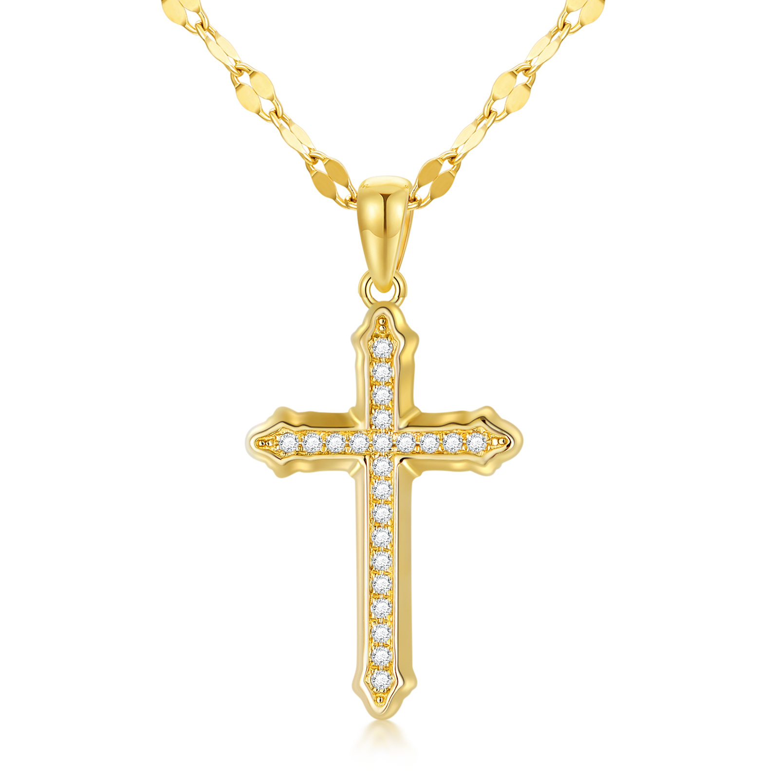 14K Gold Diamond Cr… - image