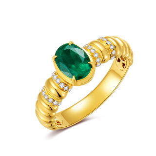 10K Gold 1 to 5 CT Emerald Custom Ring-44