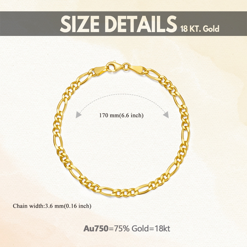 10K White Gold Chain Bracelet-5
