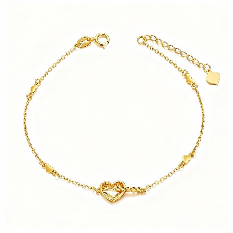 سوار سحر القلب من الذهب عيار 14 قيراطًا-1