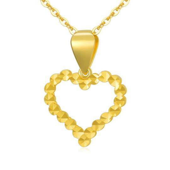 Collar Colgante Corazón Oro 18K