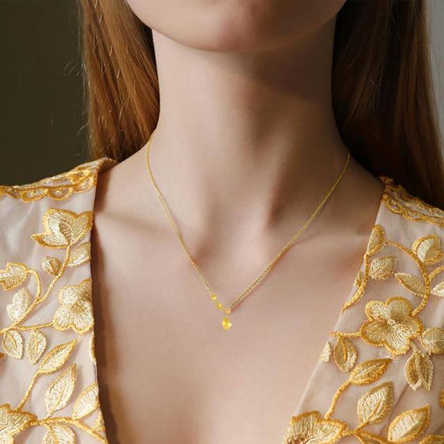 Collar Colgante Corazón Oro 18K-2