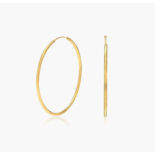 Gold Vermeil Hoop Earrings for Women