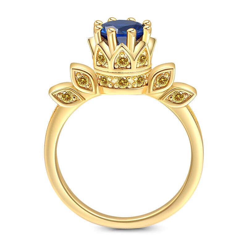 Bague Lotus en Vermeil Or pour Femme-4