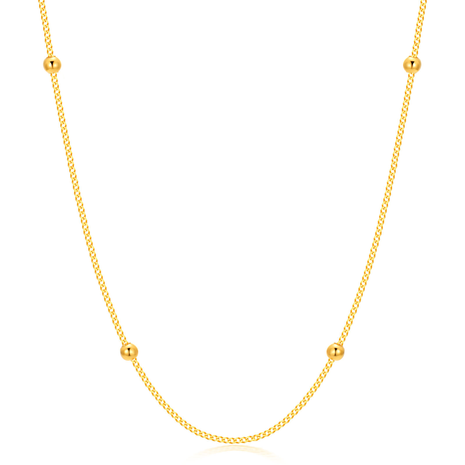 18K Gold 3 Mm Ball … - image