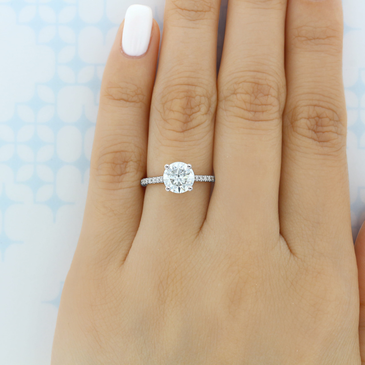 14 Karat Roségold-Moissanit-Ring-3