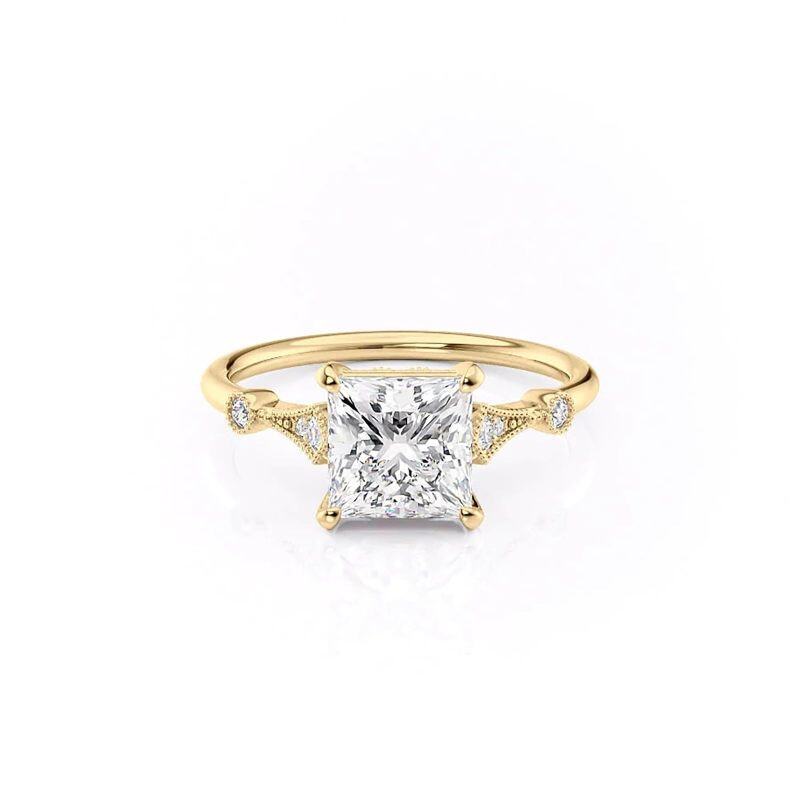 14K Gold Moissanite Ring-3