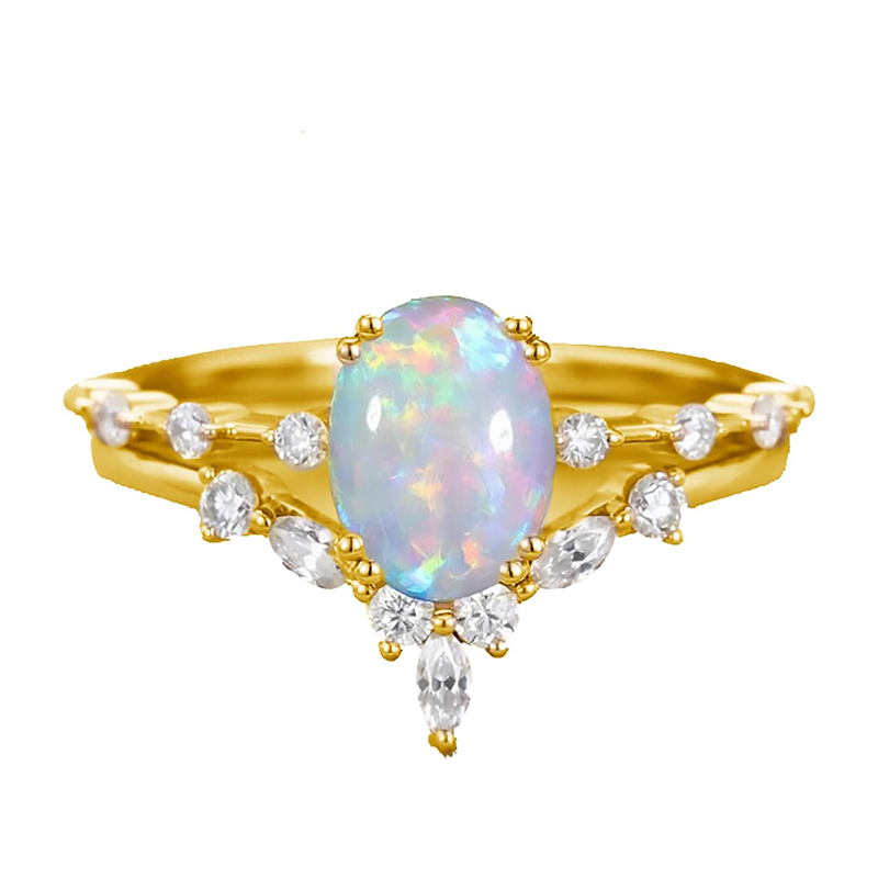 10K Gold Opal With … - image
