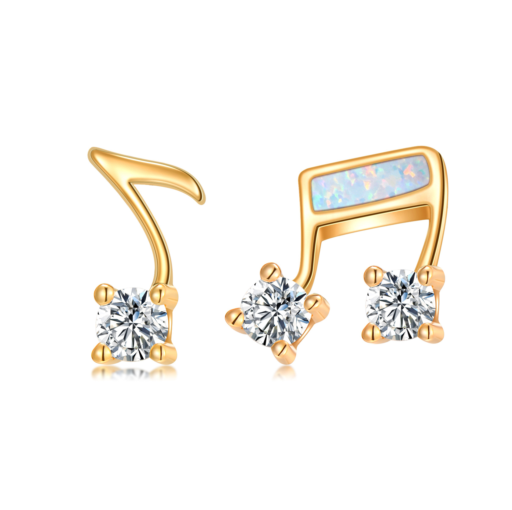 14K Gold Cubic Zirc… - image