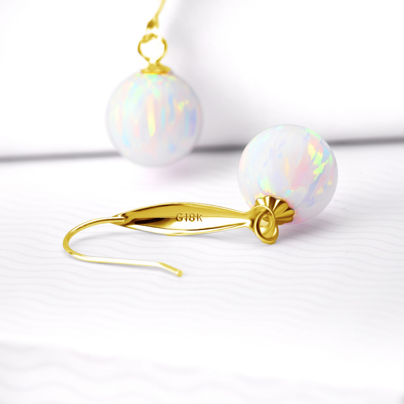 أقراط دائرية من الذهب عيار 14 قيراطًا مرصعة بالأوبال-4