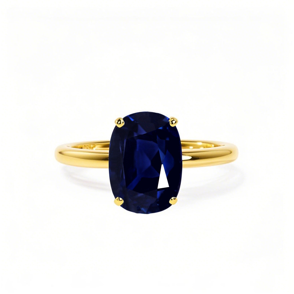 10K Gold Oval Cut Engagement Ring Gemstone Anniversary Ring-1