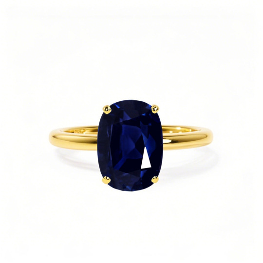 10K Gold Oval Cut Engagement Ring Gemstone Anniversary Ring