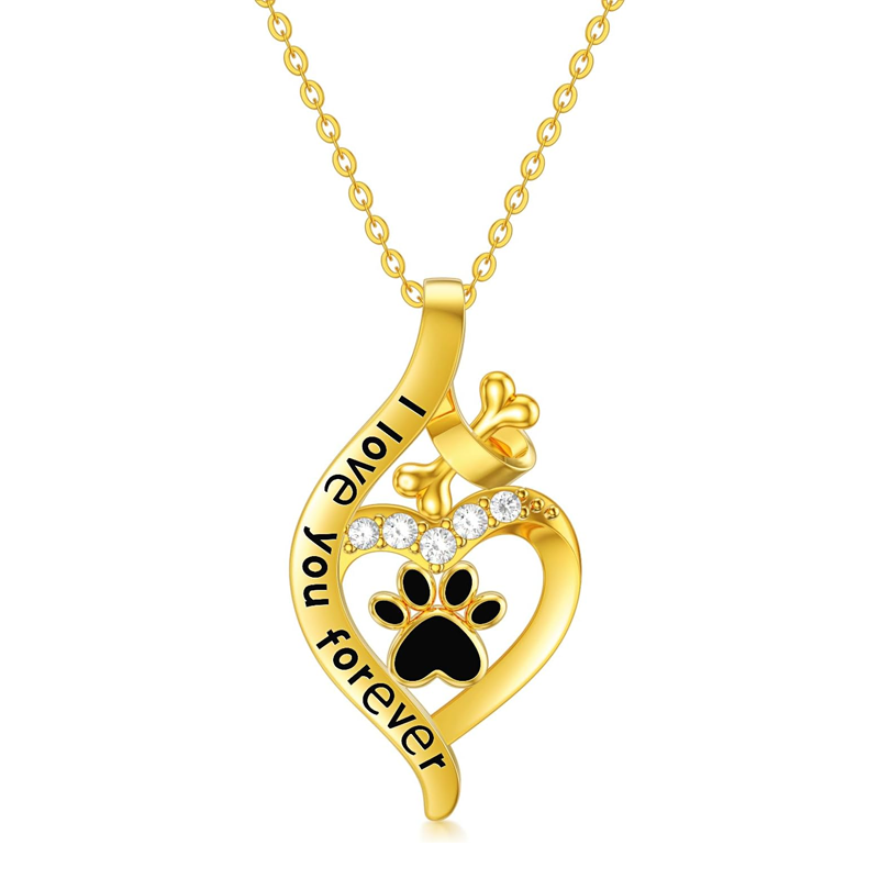 Gold Vermeil Paw Bo… - image