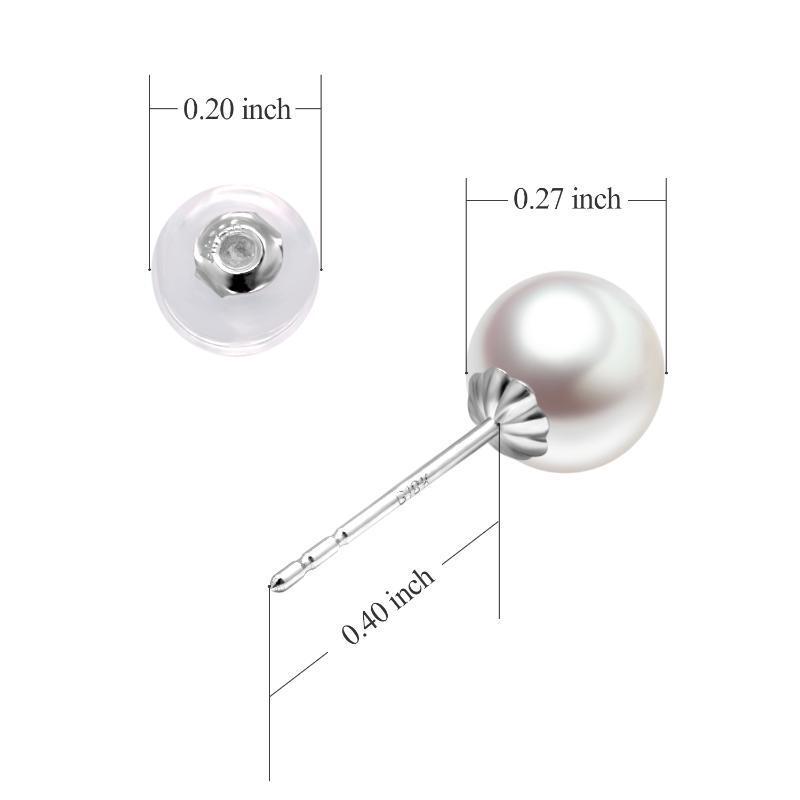 Pendientes de oro de 10 quilates con perlas y medusas-3