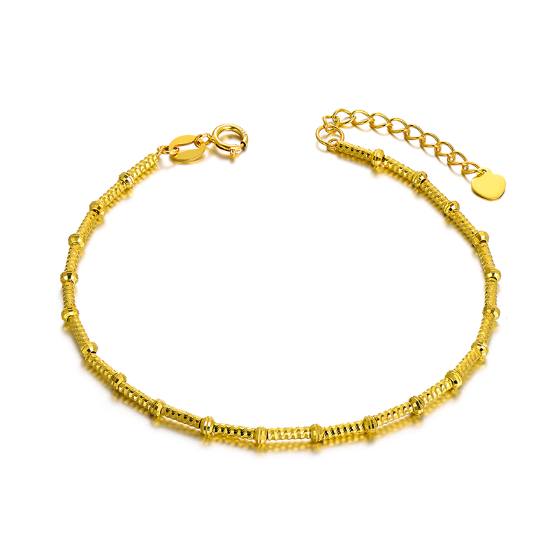 10K Gold Pendant Bracelet-1