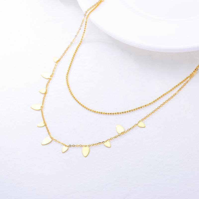 18K Gold Pendant Necklace-5