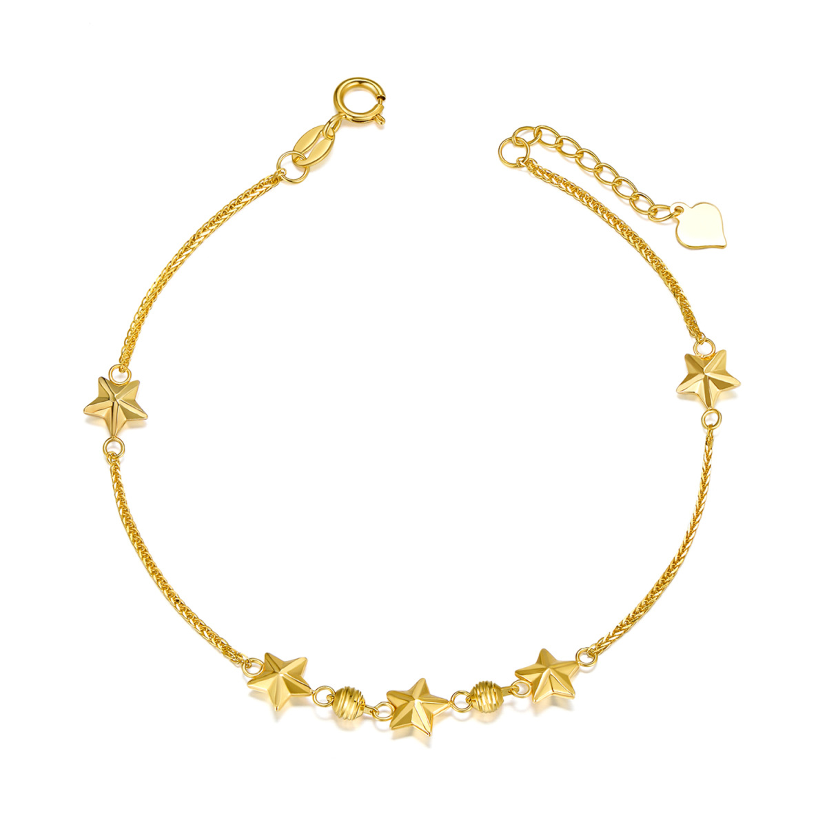 Pulseira Pentagrama Ouro 18K-1