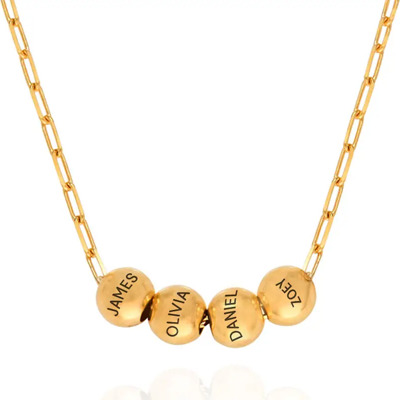 Sterling Silver with Yellow Gold Plated Personalized Classic Name Pendant Necklace-1