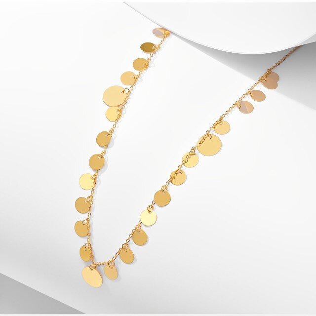 Collana girocollo in oro 14K-4