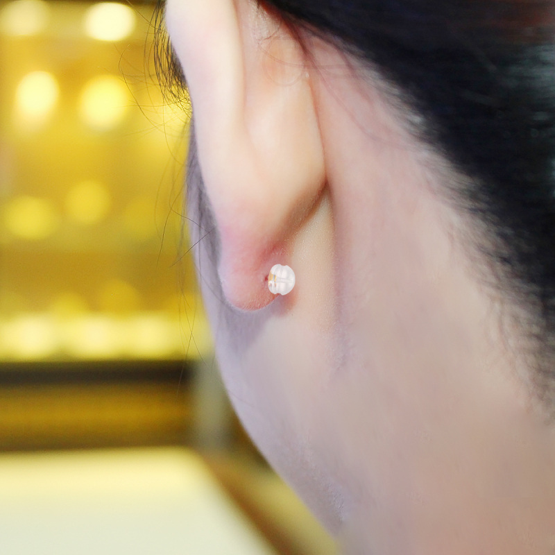 10K Gold Silicone Earring Backs Replacements-2