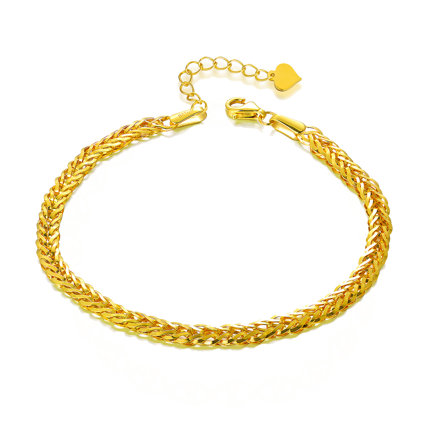 18K Gold Wheat Spik… - image