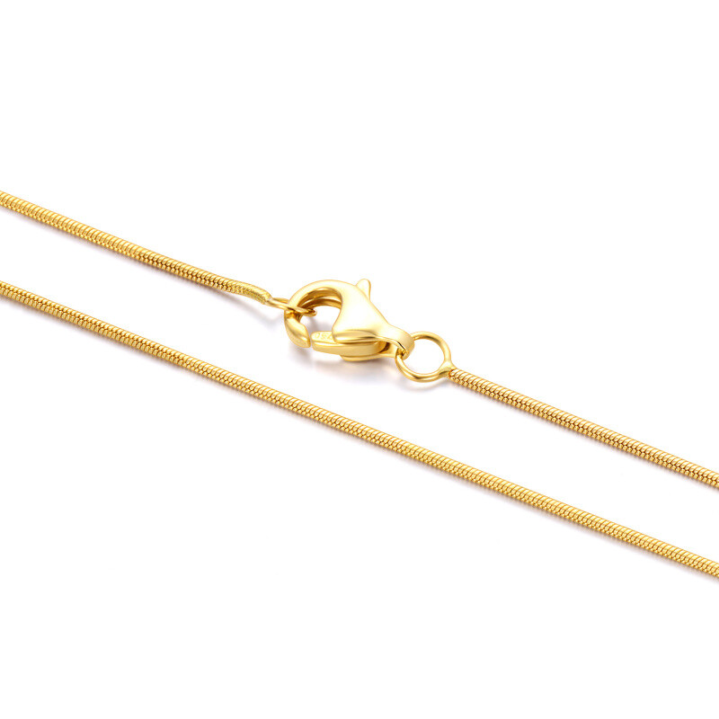 10K Gold Snake Chain Necklace-7