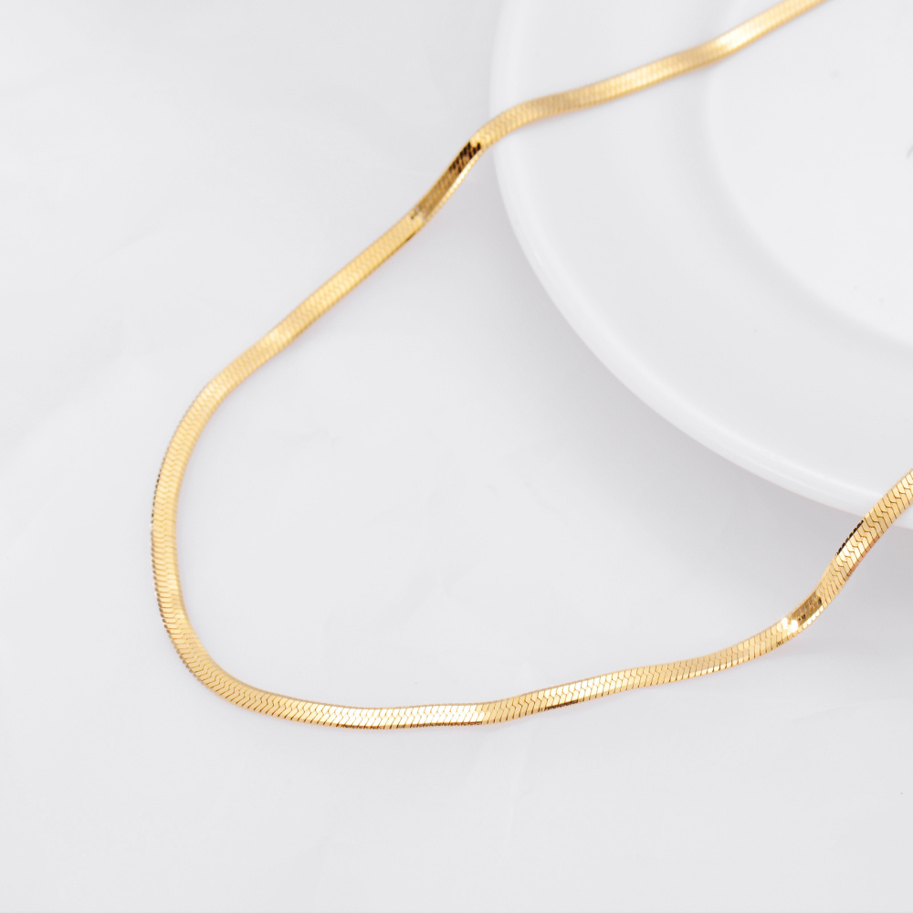 10 Karat Gold Schlangenkettenhalskette-2