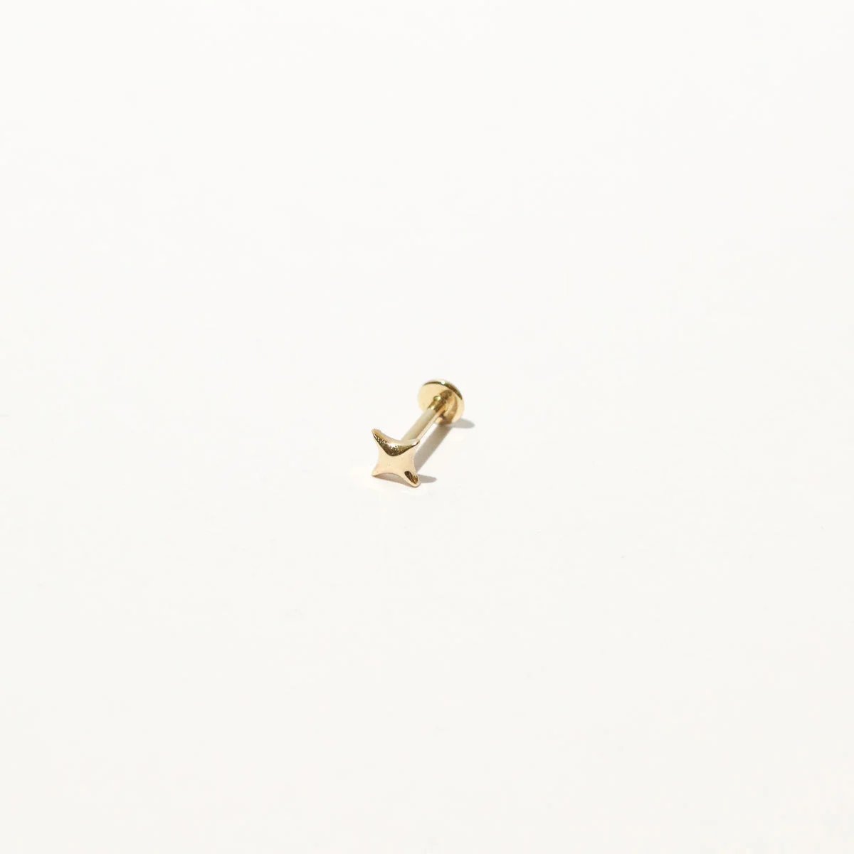 Piercing de hélice de estrella de oro de 14 quilates-3
