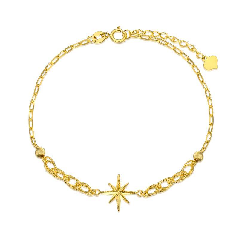 18K Gold Star Charm… - image