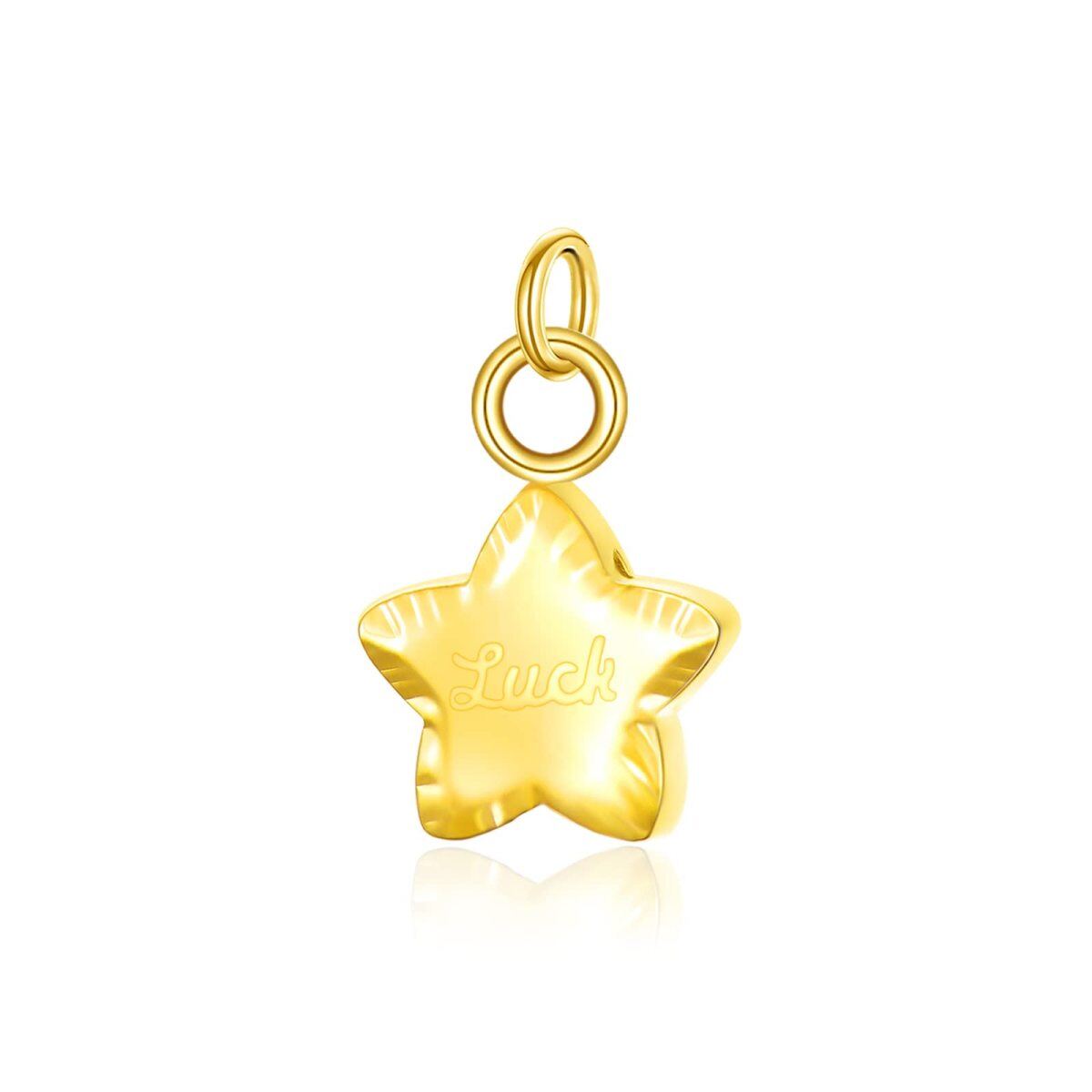 10K Gold Star Pendant Charms-1