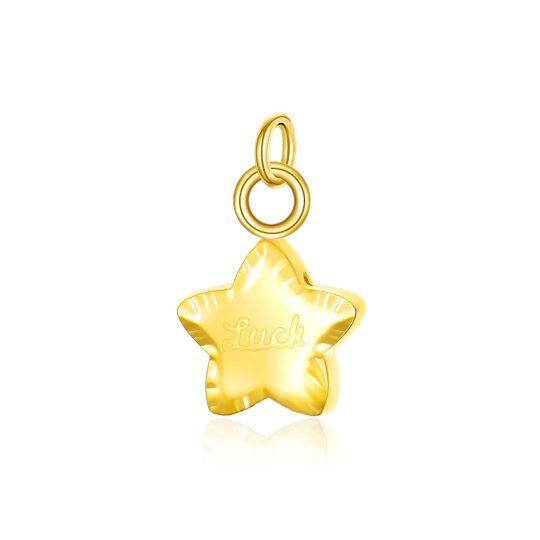 10K Gold Star Pendant Charms