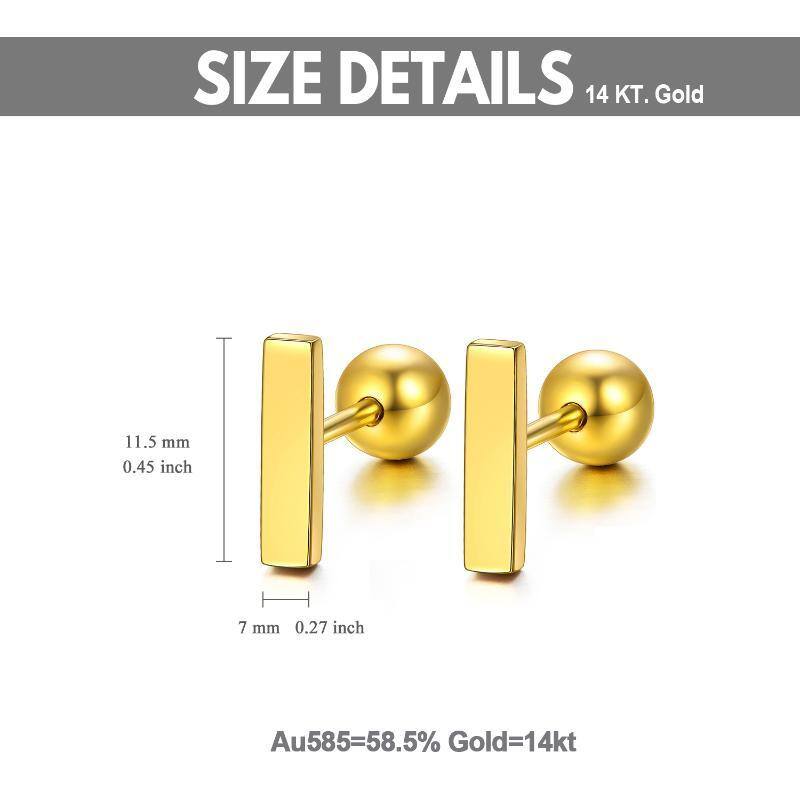 14K Gold Ohrstecker-5