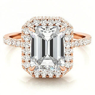 10K Rose Gold 2.12 CT.T.W. Princess Cut Gemstone & Side Moissanite Engagement Ring for Men-13