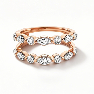 10K Rose Gold 1.5 CT. T.W Lab Created Diamond Engagement Ring D Color VVS1 Clarity 3EX IGI Certified-11