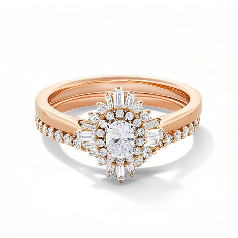 Anello di fidanzamento con diamante creato in laboratorio di forma ovale da 0,75 a 3,25 carati in oro rosa 10 carati, colore D, purezza VVS1-VS1, certificato IGI 3EX-6