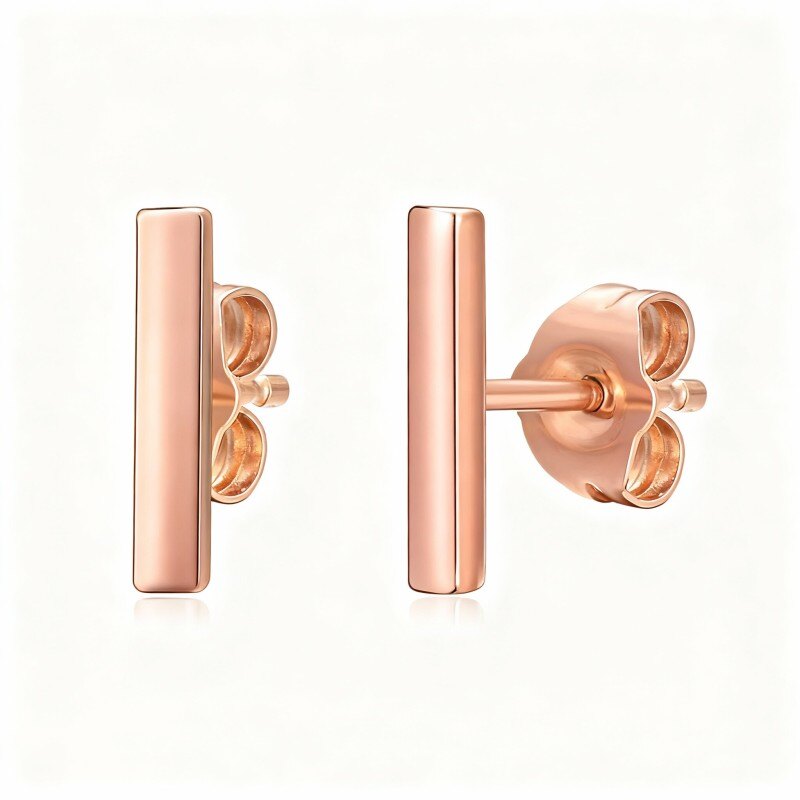 Ohrstecker aus 10-karätigem Roségold-1